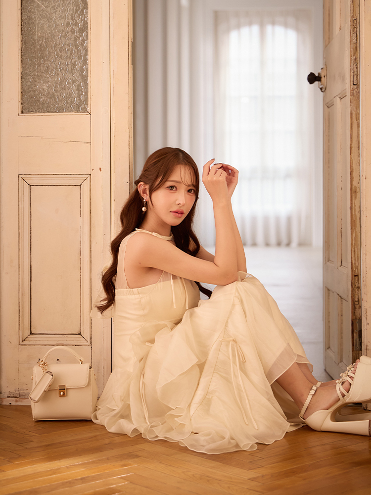 FM5035 ティアード フレアロングワンピース sub2