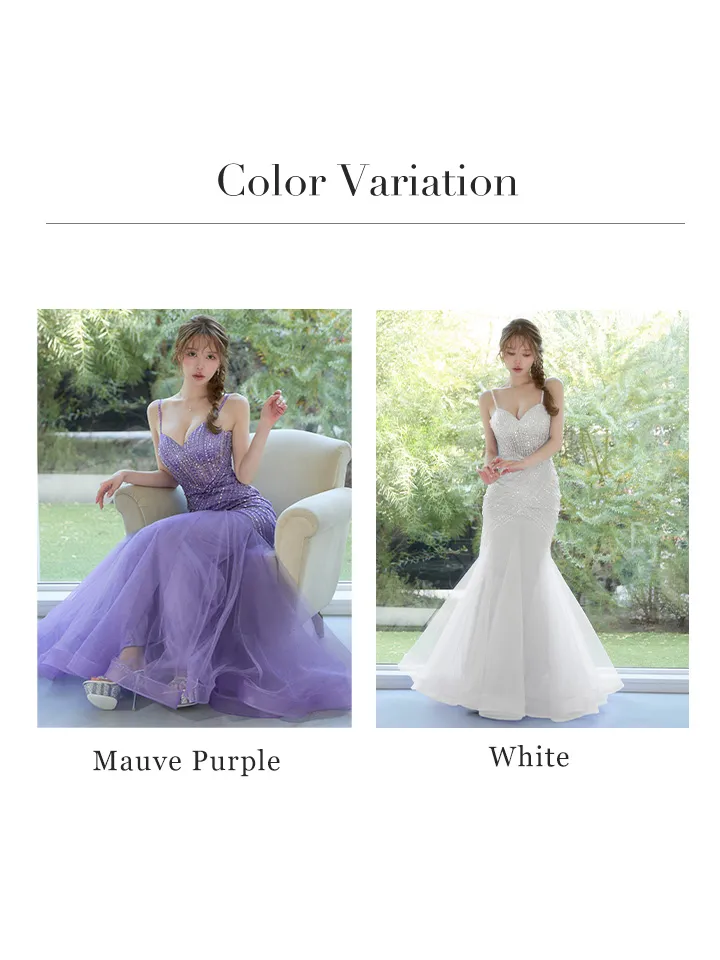 シアー/ チュール/ ビジュー/ フリル/ ネット/ キャミ/ ノースリーブ/ マーメイド/ プリンセス/ ロングドレス/ キャバドレス longバリエーション