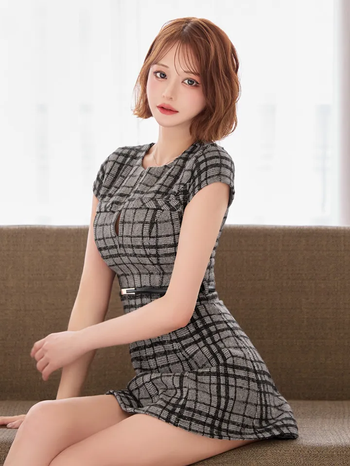 【DEA./ディア】チェック/ ツイード/ 袖付き/ プリーツスカート/ ミニドレス/ キャバドレス5