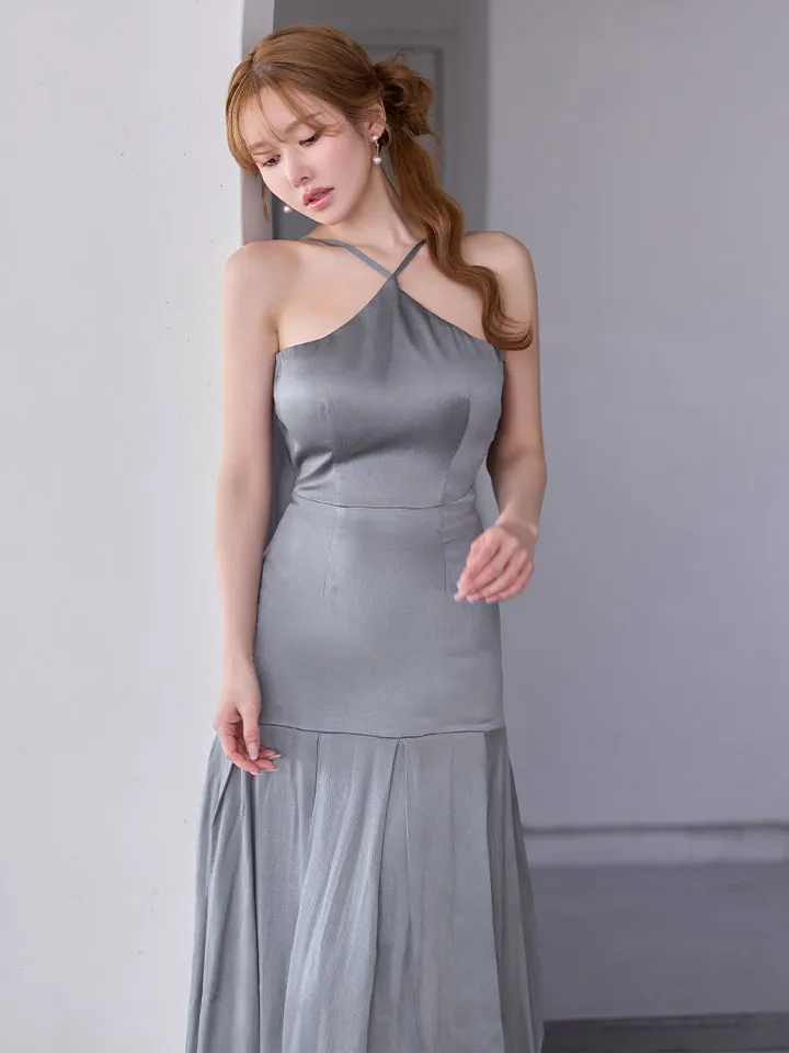 【DEA./ディア】ラメ/ ジャガード/ ホルター/ フレア/ ワンピース/ ミディアムドレス/ キャバドレス5