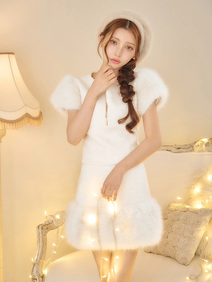 【DEA./ディア】ブークレニット/ ツイード/ セットアップ/ タイト/ ミニドレス/ キャバドレス2