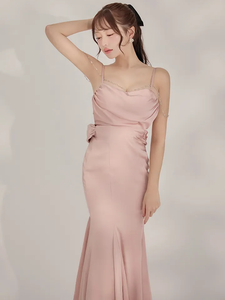 【Glossy/グロッシー】サテン/ バストビジュー/ ロングドレス/ キャバドレス4