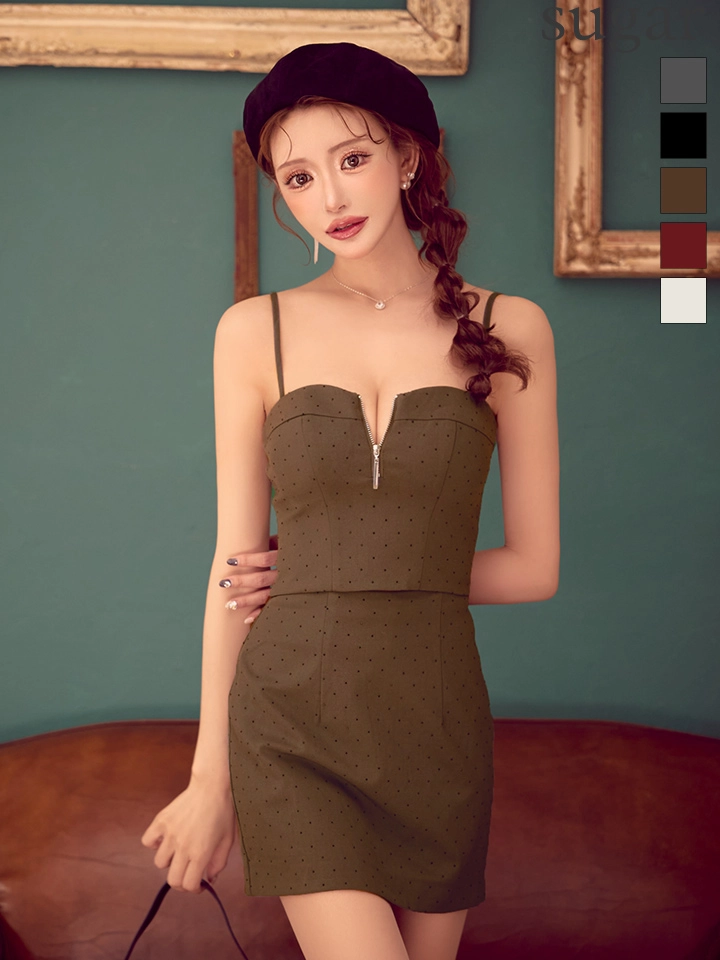 【【Glossy/グロッシー】ストーン/ キャミ/ タイト/ ミニドレス/ キャバドレス/ キャバドレス1