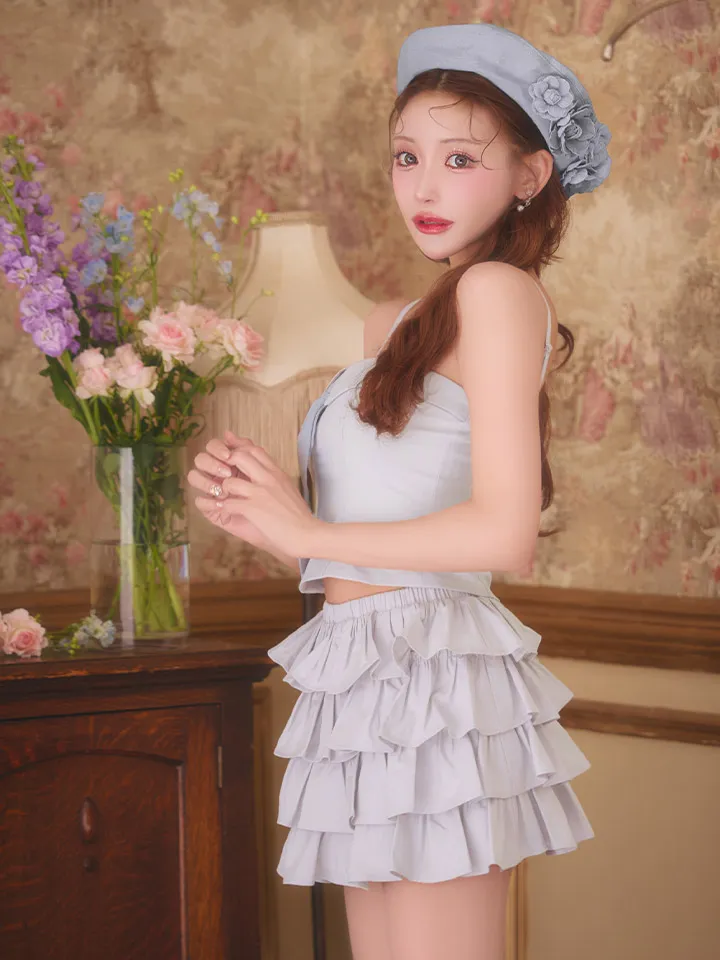 【Glossy/グロッシー】セットアップ/ ネクタイ/ フリル/ ブロード/ ツイル/ ミニドレス/ キャバドレス4