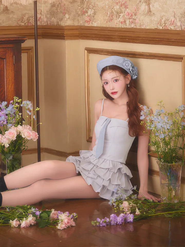 【Glossy/グロッシー】セットアップ/ ネクタイ/ フリル/ ブロード/ ツイル/ ミニドレス/ キャバドレス5