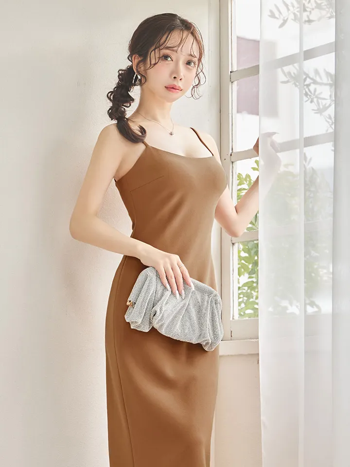 【GINZA COUTURE/銀座クチュール】ノースリーブ/ シンプル/ ワンカラー/ タイト/ 膝丈/ ミディアムドレス/ キャバドレス3