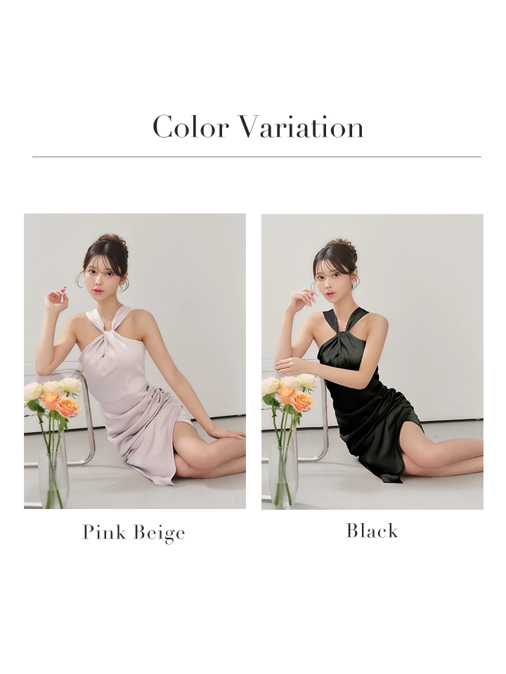 【ANDY/アンディ】シンプル/ ワンカラー/ アメスリ/ ノースリーブ/ タイト/ ミモレ丈/ ミディアムドレス/ ワンピース/ キャバドレスバリエーション