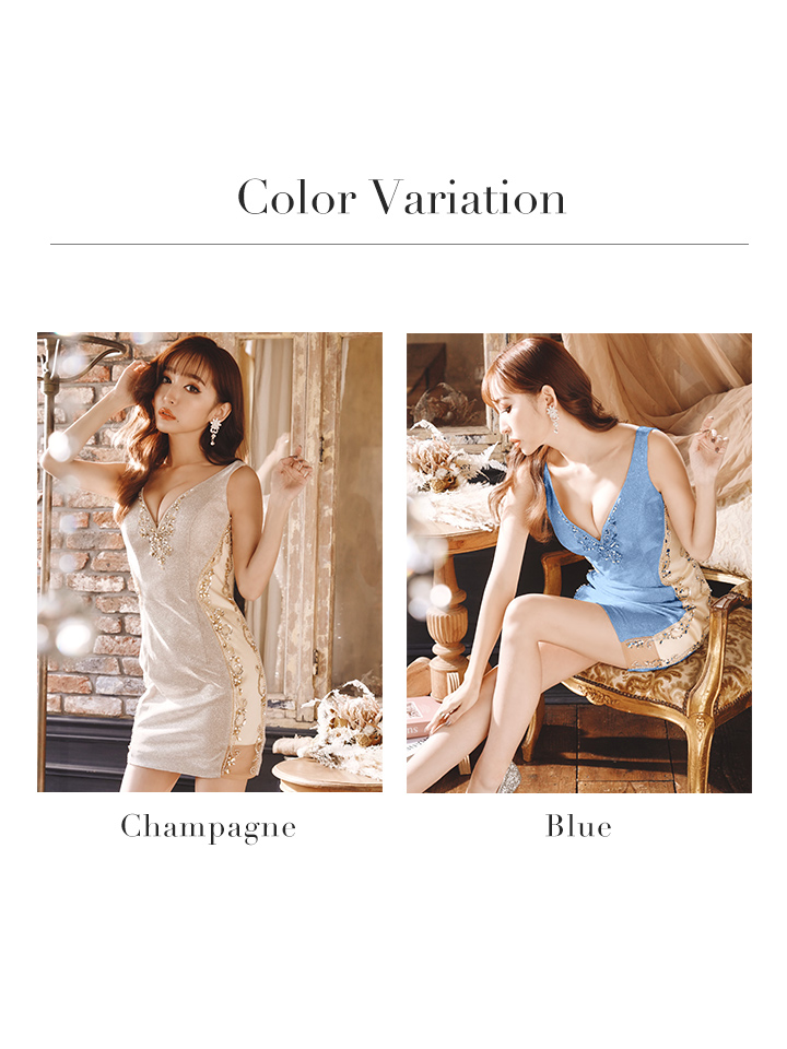 IRMA sugar ラメノースリーブ ドレス キャバ M