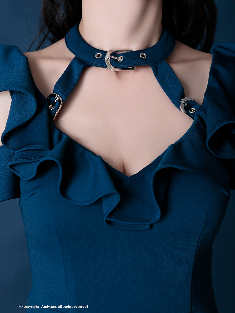 Glamorous D Selection 02 Collection 02 ベルトチョーカー カットアウト タイト ストレッチ ミニドレス キャバドレス Glamorous D Selection 02 Collection 02 ベルトチョーカー カットアウト タイト ストレッチ ミニドレス キャバドレス