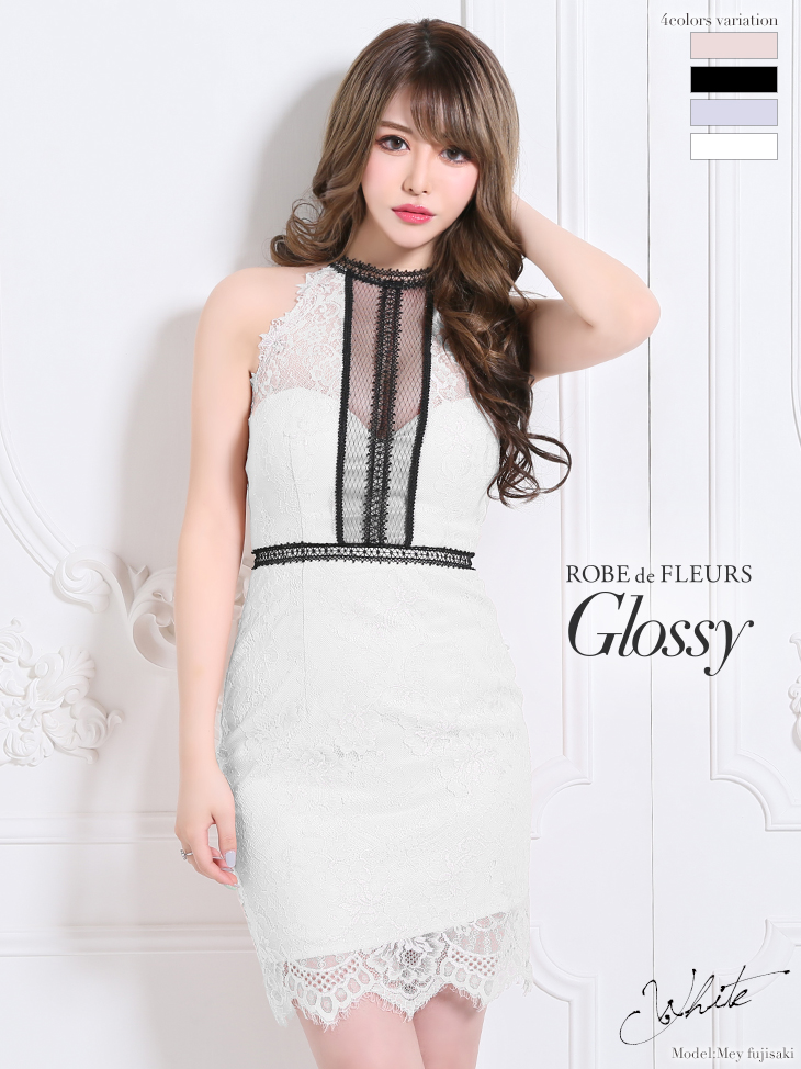 ROBE de FLEURS Glossy/ローブドフルール グロッシー】総レース ROBE de FLEURS Glossy/ローブドフルール グロッシー】総レース