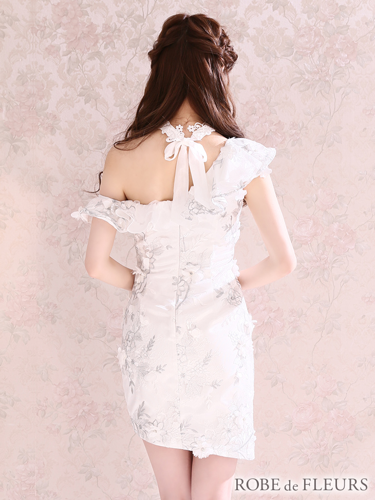 XS〜Lサイズあり【ROBE de FLEURS/ローブドフルール】立体フラワー 