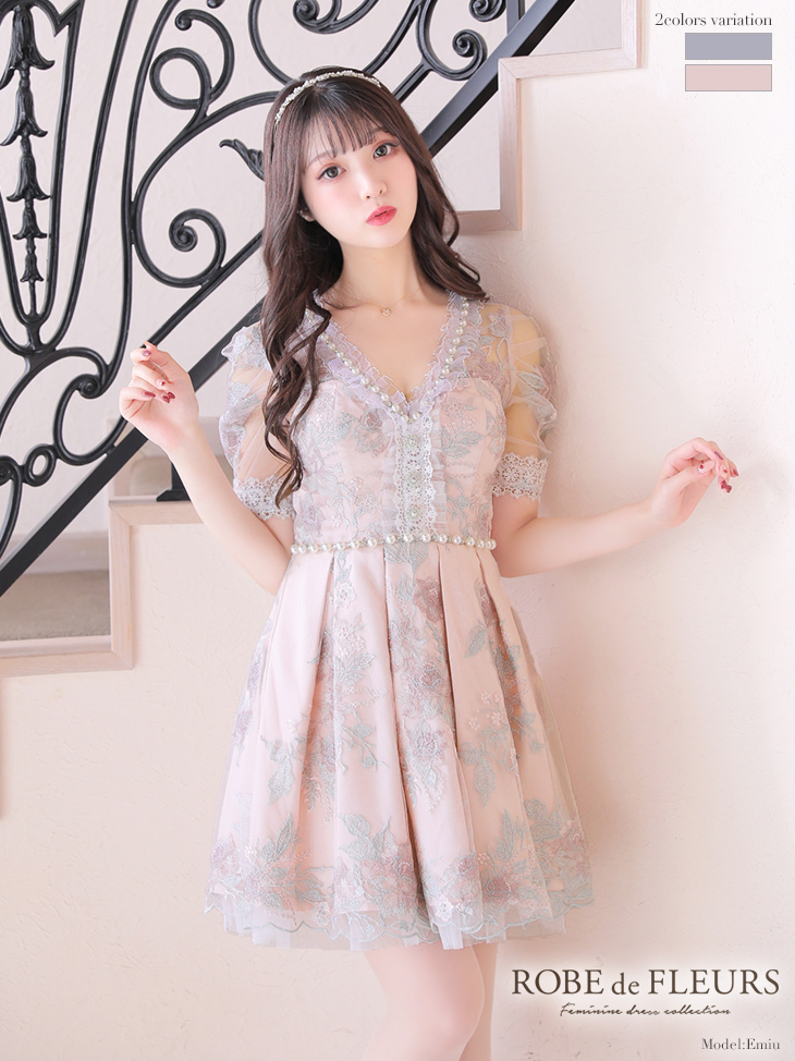 ROBE de FLEURS/ローブドフルール】ドレス-