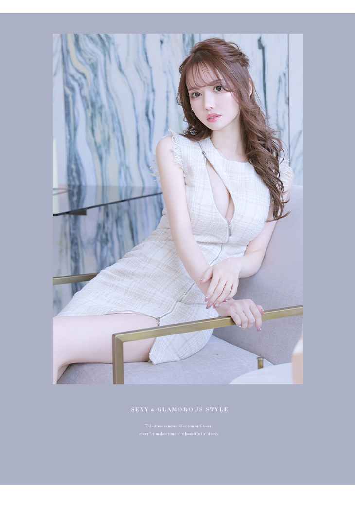 sugarコラボ商品☆【XS-Lサイズあり】【ROBE de FLEURS Glossy/ローブ 