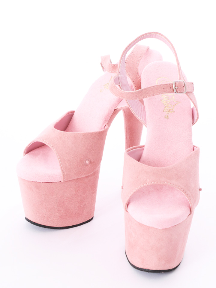 フェイクファーストラップパンプス サンダル 厚底 5 8サイズ 2カラー Of02 Adore 709f Sugar