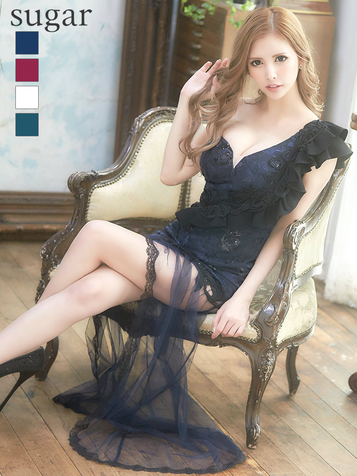 ROBE de FLEURS Glossy/ローブドフルール グロッシー】アシンメトリー 