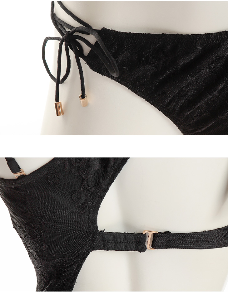 ROBE de FLEURS Glossy/ローブ・ド・フルール グロッシー】Lacy zip ...