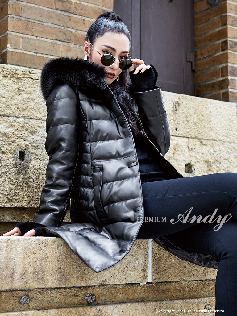Andy Magazine Vol Collection 22 羊皮 フォックスファー ダウン コート Andy Magazine Vol Collection 22 羊皮 フォックスファー ダウン コート