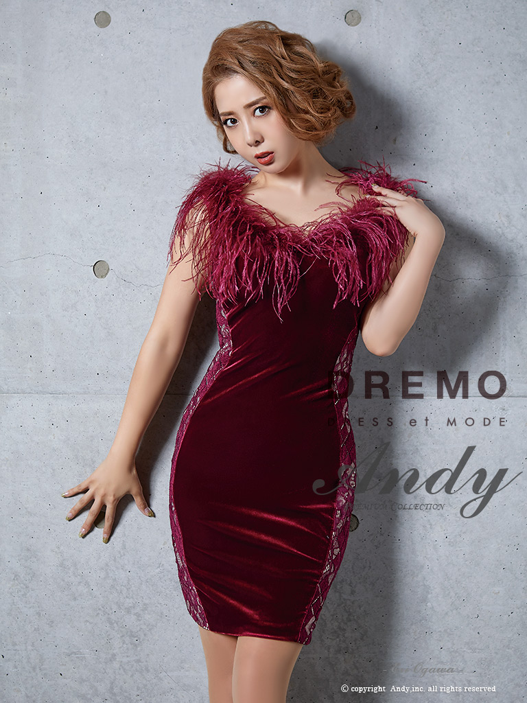 Andy Magazine Vol Collection 19 ファー ベロア レース タイト ミニドレス キャバドレス Andy Magazine Vol Collection 19 ファー ベロア レース タイト ミニドレス キャバドレス