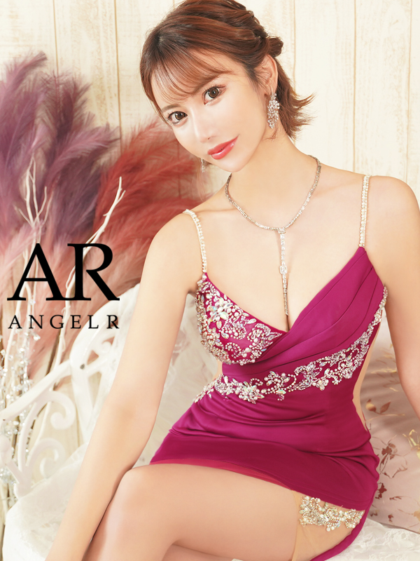 【美品】AngelR　ドレス　エンジェルアール　ローズピンク　キャミドレス
