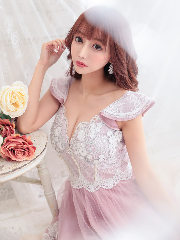 XS〜Lサイズあり【ROBE de FLEURS/ローブドフルール】フラワー/ パール 
