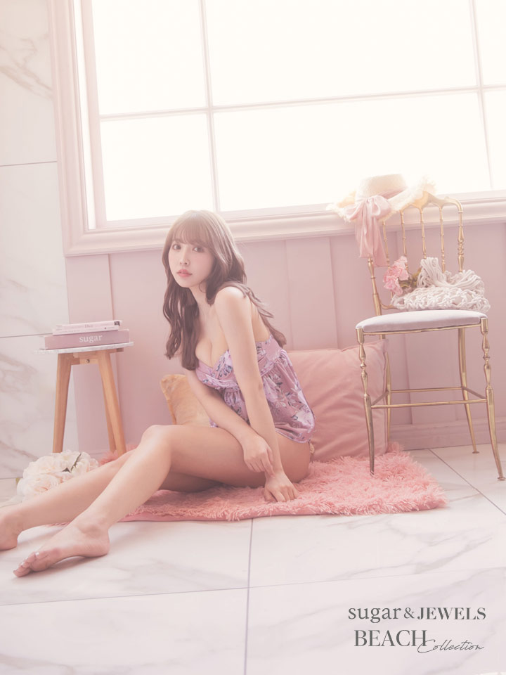 ビキニ 水着 ペプラムフリルスウィートフラワービキニ Of03