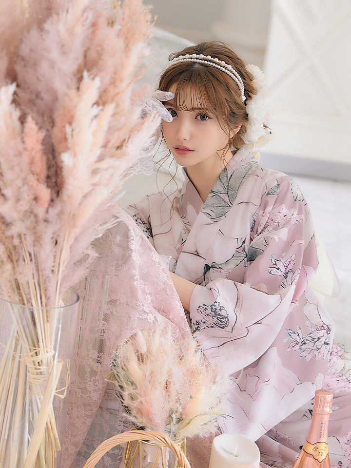 39 割引ピンク系 期間限定送料無料 オリジナル浴衣 大人スウィートフラワー浴衣 浴衣 レディースピンク系 Www Falsk No