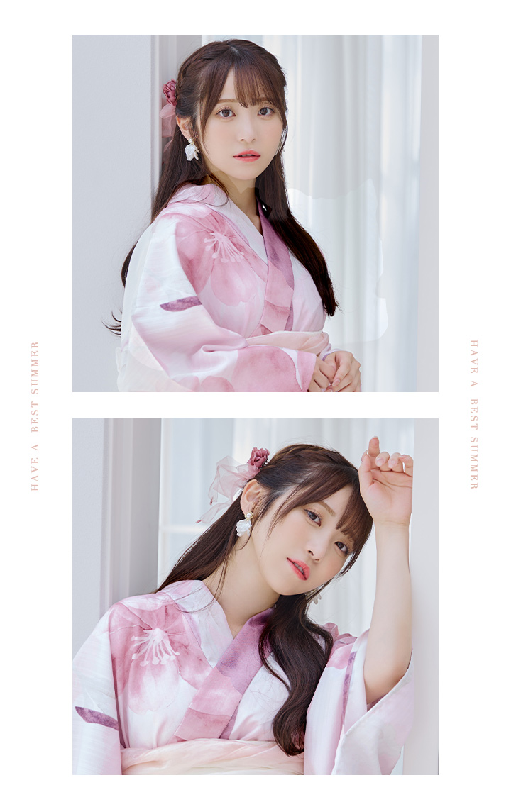 即日発送！】sweetチェリーブロッサム浴衣 OBI-siwa-200-kj-13