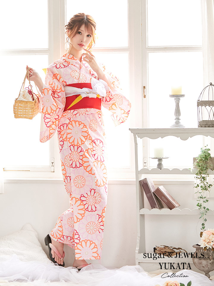 浴衣 パステル花柄浴衣 19obi 1 Yobi 030 Wh 19himo Pl Hc02 浴衣 パステル花柄浴衣 19obi 1 Yobi 030 Wh 19himo Pl Hc02