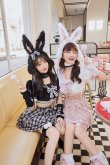 画像2: 【即日発送】ドーリーバニーアイドルセーラー【マリームーン】【ハロウィンコスプレ7点セット】【フリーサイズ/2カラー】[OF01] (2)