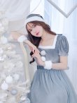 画像25: SALE!【サンタコス 5点セット】【S-Mサイズ/2カラー】ベロアワンピースサンタ[YMT] (25)