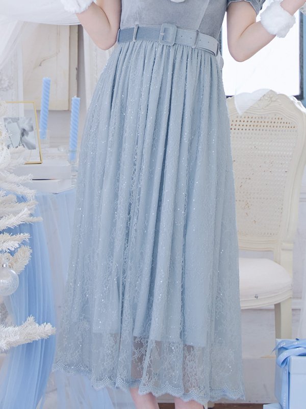 画像29: SALE!【サンタコス 5点セット】【S-Mサイズ/2カラー】ベロアワンピースサンタ[YMT] (29)