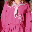 画像5: 【即日発送！】【ハロウィン】ピンクJK/女子高生/セーラー服コスプレセット【ハロウィン3点セット】【S?Lサイズ/1カラー】(B023SB/0415socksSB)[YMT] (5)