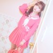 画像12: 【即日発送！】【ハロウィン】ピンクJKコスプレセット【ハロウィン3点セット】【S?Mサイズ/1カラー】(B023SB/0415socksSB)[YMT] (12)