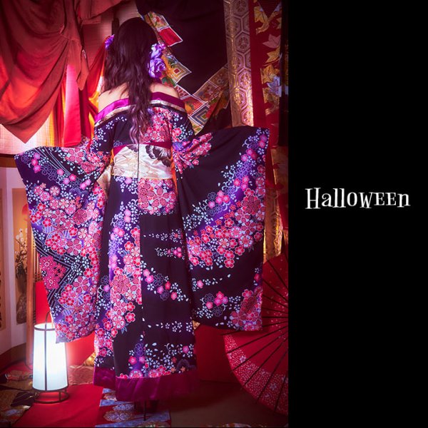 画像5: 【即日発送！】花魁コスプレ【S-Mサイズ/2カラー】[HC03]【ハロウィン】 (5)