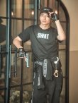 画像1: 【値下げ！】【即日発送】SWATコスチューム 【コスプレ2点セット】【S-XXLサイズ】(YMT06-SV)[YMT] (1)