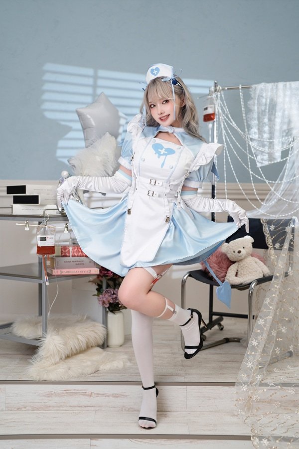 画像8: 【即日発送】デビルハーネスナース【マリームーン】【ハロウィンコスプレ9点セット】【フリーサイズ/2カラー】[HC03] (8)