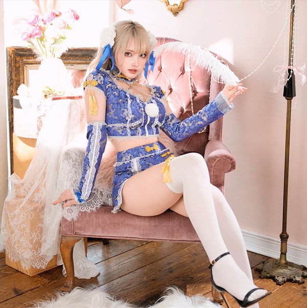 画像10: 【即日発送】ロマンスジッパーチャイナ【マリームーン】【ハロウィンコスプレ6点セット】【フリーサイズ/2カラー】[HC03] (10)