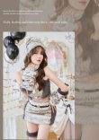 ベージュ　モデル身長：166cm　着用サイズ：Fサイズ