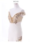 画像8: Lサイズあり【IRMA/イルマ】フラワーレース/ オフショル/  タイト/ ロングドレス/ キャバドレス long[OF2A] (8)