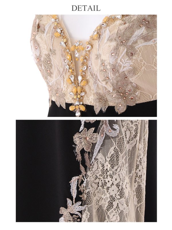 画像5: Lサイズあり【IRMA/イルマ】フラワーレース/ オフショル/  タイト/ ロングドレス/ キャバドレス long[OF2A] (5)