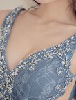 画像6: 【IRMA/イルマ】ワンカラー/ シアーレース/ ビジュー/ ストレッチ/ スリット/ ロングドレス /キャバドレス long[OF2A] (6)