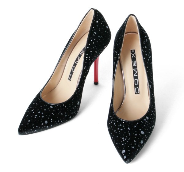 画像7: 【COMEX】 1color/ 10.5cmヒール/ ベロア/ ピンヒール/ 赤ヒール/ ポインテッドトゥ/ ハイヒール/ パンプス[OF02JH] (7)