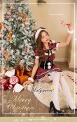 画像10: 【即日発送】【クリスマスコスプレ6点セット】【Malymoon/マリームーン】チェック柄サンタクロース【フリーサイズ/1カラー】[YMT] (10)