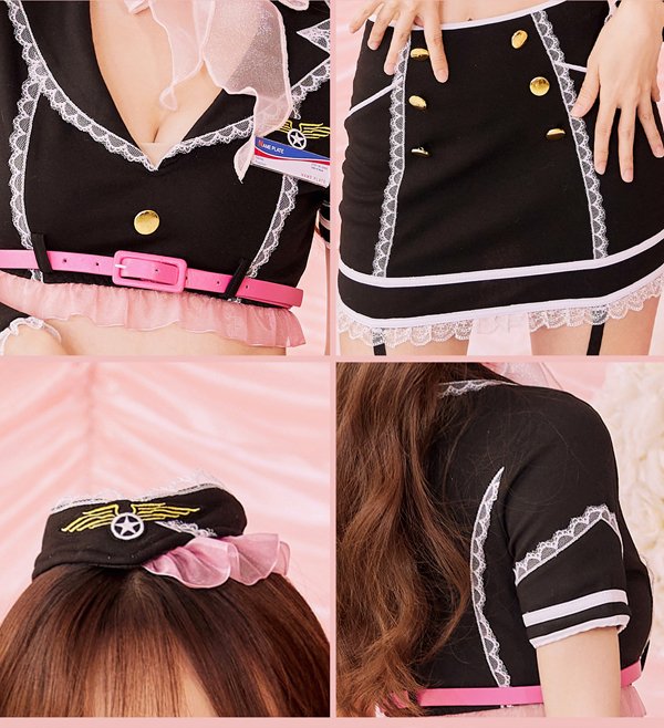 画像11: 【即日発送】ホットキャビンクルー【マリームーン】【ハロウィンコスプレ9点セット】【フリーサイズ/2カラー】[HC03] (11)