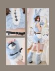 ブルー　モデル身長：161cm　着用サイズ：Fサイズ