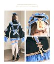 ブルー　モデル身長：155cm　着用サイズ：Fサイズ