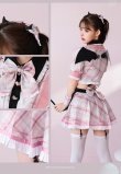 画像12: 【即日発送】チェックデビル制服コスチューム【マリームーン】【ハロウィンコスプレ10点セット】【フリーサイズ/2カラー】[OF04] (12)