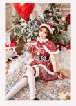 画像2: 【即日発送！】【クリスマスコスプレ6点セット】【Malymoon/マリームーン】チェックエンジェルサンタ【フリーサイズ/1カラー】[HC03] (2)
