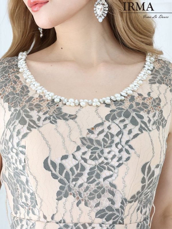 画像6: 【IRMA/イルマ】レース/リボン/パール/ タイト/ ミニドレス/ キャバドレス【HC02】 (6)