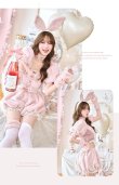ピンク　モデル身長：166cm　着用サイズ：Fサイズ
